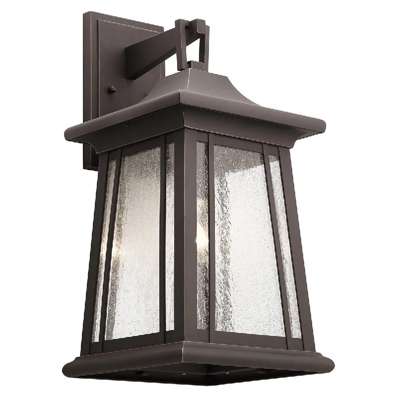 Industrial Area Lighting for Large Open SpacesTaden 21 in. Outdoor Wall Sconce Rubbed Bronze Finish
