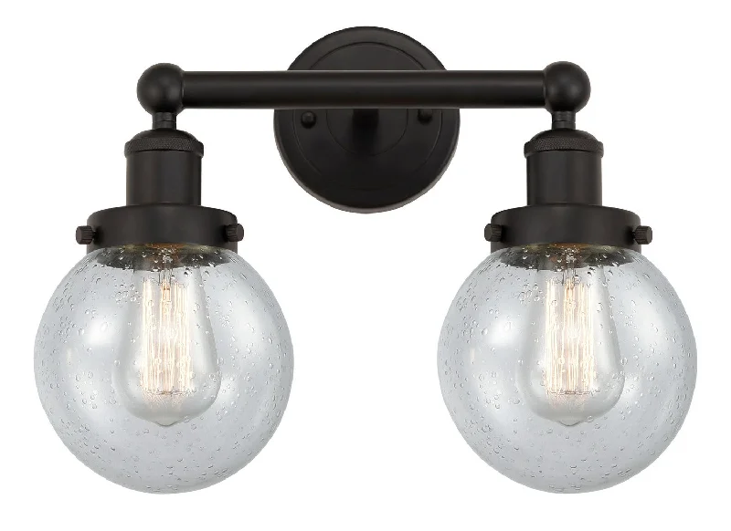 Industrial Lighting with High CRI (Color Rendering Index) for True Color PerceptionEdison Two Light Bath Vanity
