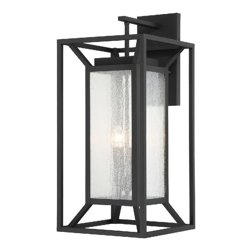 Industrial Lighting for Printing Press FacilitiesHarbor View 30 in. 4 Lights Outdoor Wall Lantern Black Finish