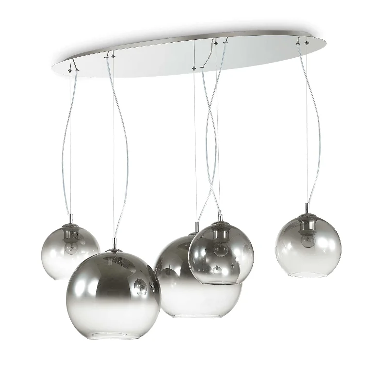 Track lighting for high - ceiling spacesNemo Kitchen Table Island - Chrome Finish