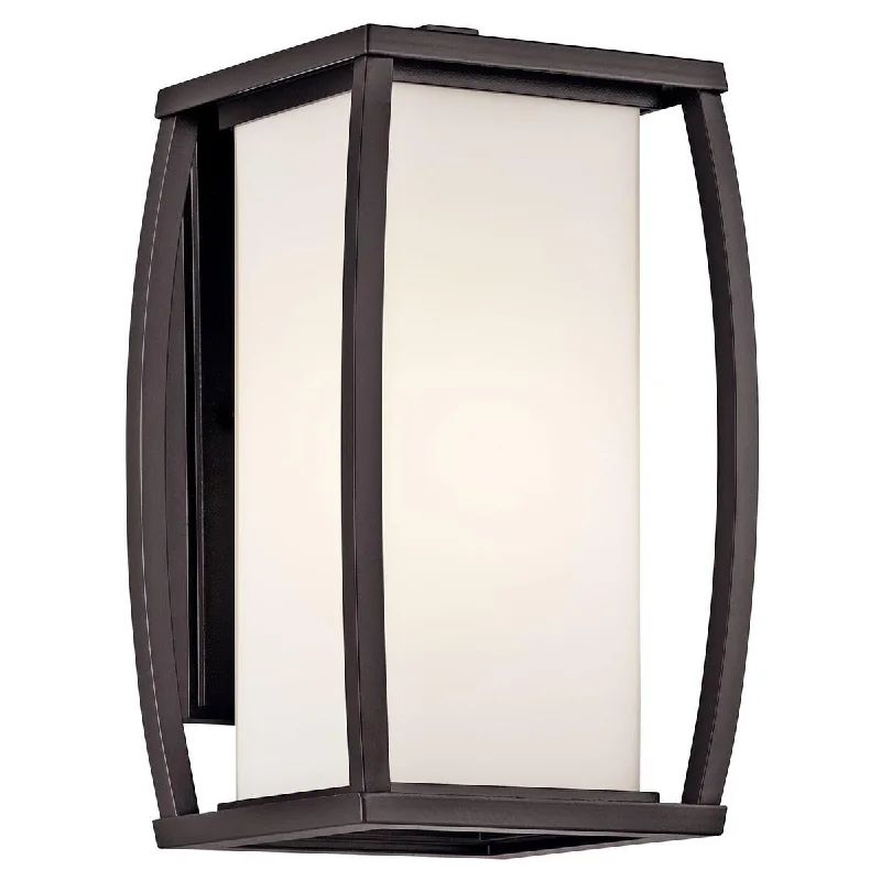Industrial Lighting with High CRI (Color Rendering Index) for True Color PerceptionBowen 13 in. Outdoor Wall Sconce Bronze Finish
