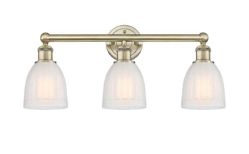 Industrial Lighting for Woodworking FactoriesEdison Three Light Bath Vanity