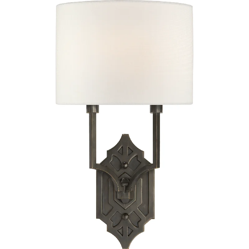 Track lighting for outdoor gardensSilhouette Fretwork Sconce