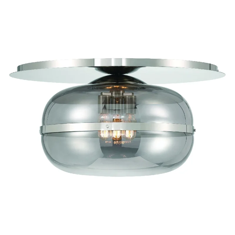 Rustic track lighting for farmhouse decorNottingham 20" 3-Light Flush Mount