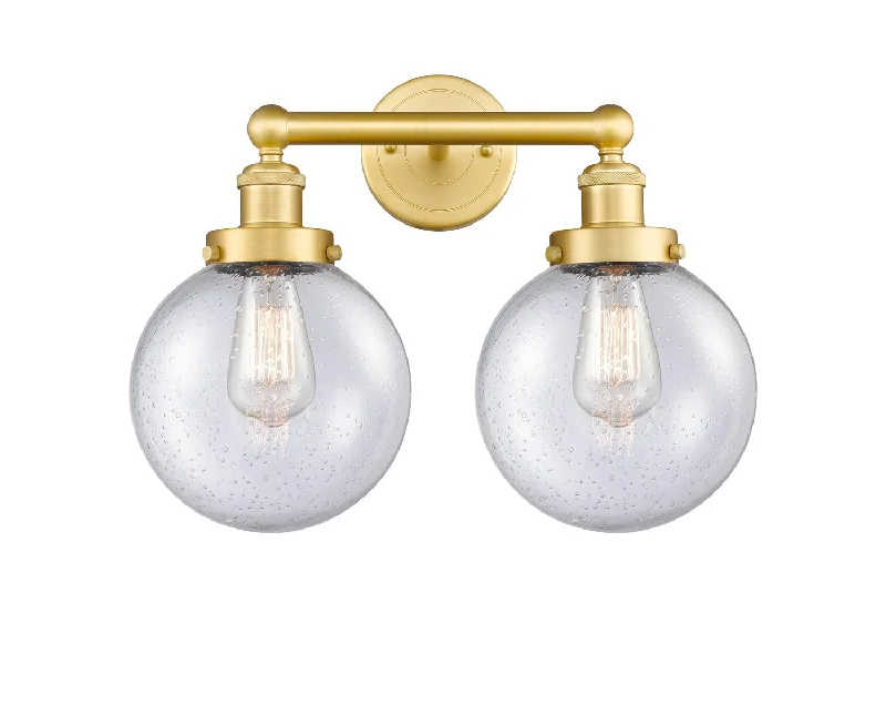 Industrial Lighting with High CRI (Color Rendering Index) for True Color PerceptionEdison Two Light Bath Vanity