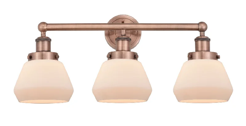 Industrial Task Lighting for Precision WorkstationsEdison Three Light Bath Vanity