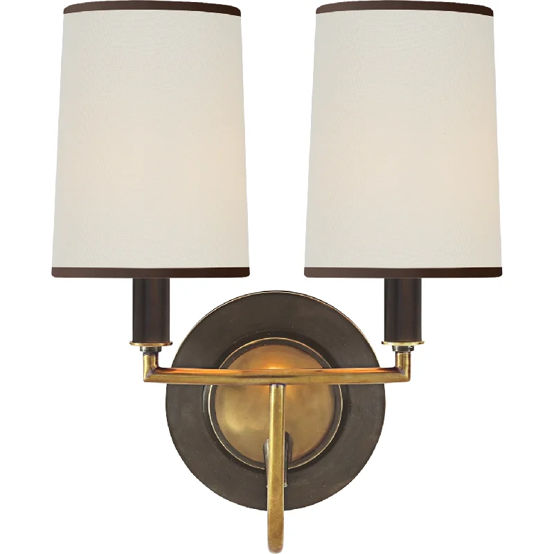 Track lighting for creating a moody atmosphereElkins Double Sconce