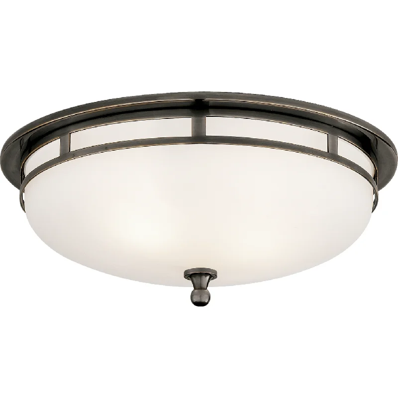 Track lighting with integrated LED driversOpenwork Large Flush Mount