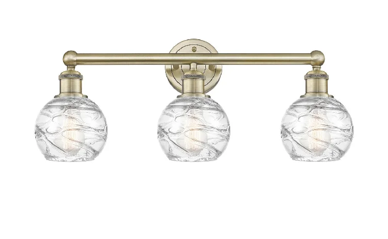 Low - Bay Industrial Lighting Fixtures for Small FactoriesEdison Three Light Bath Vanity