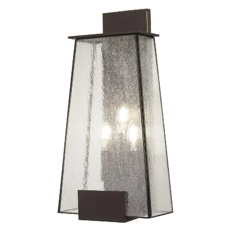 Energy - Efficient Industrial Lighting for Cost - SavingsBistro Dawn 22 in. 3 Lights Outdoor Wall Lantern Bronze Finish