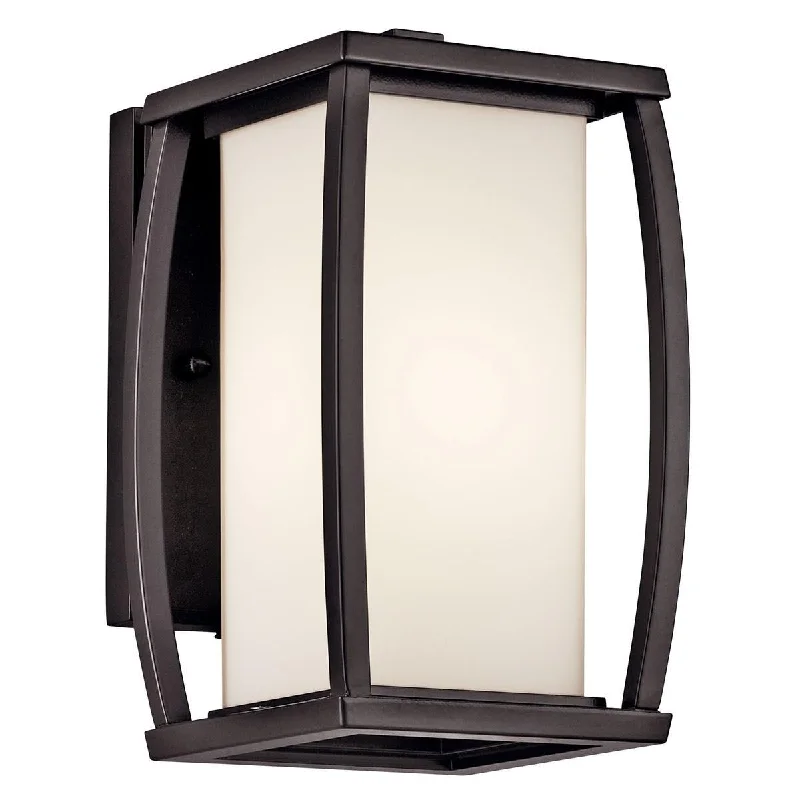 Industrial Lighting for Chemical PlantsBowen 10 in. Outdoor Wall Sconce Bronze Finish