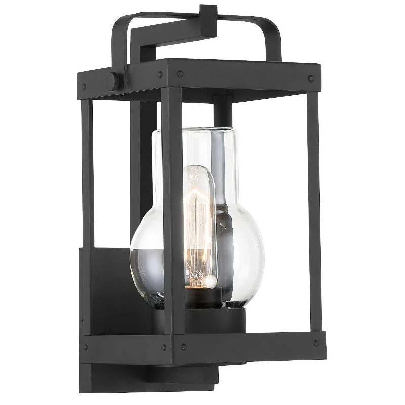 Industrial Task Lighting for Precision WorkstationsSullivans Landing 12 in. Outdoor Wall Lantern Black Finish