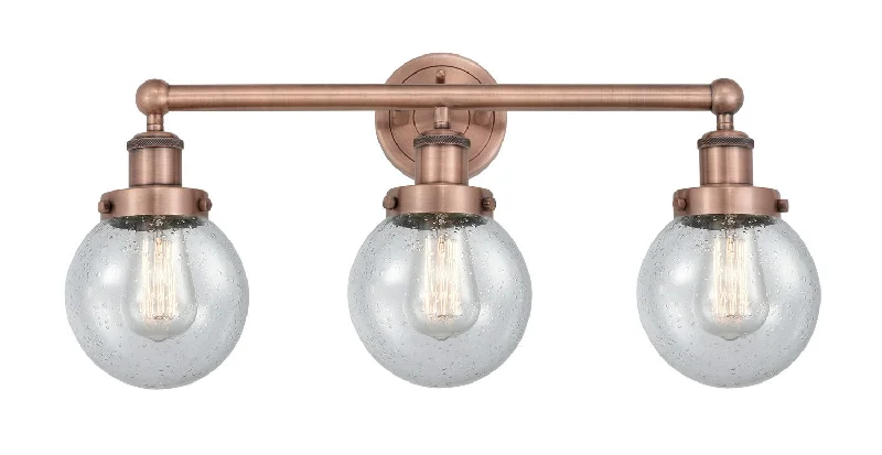 Low - Bay Industrial Lighting Fixtures for Small FactoriesEdison Three Light Bath Vanity