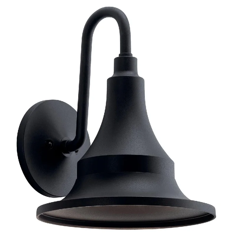 Industrial Ceiling - Mounted Lighting for Assembly PlantsHampshire 15 in. Outdoor Wall Sconce Black Finish