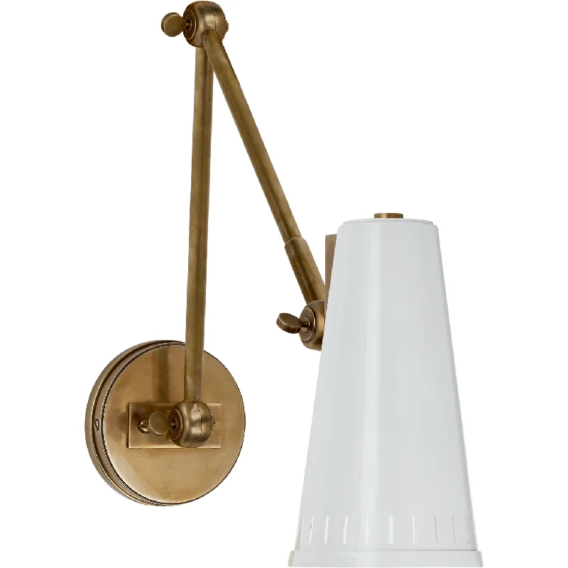 Adjustable track lighting for living roomsAntonio Adjustable Two Arm Wall Lamp