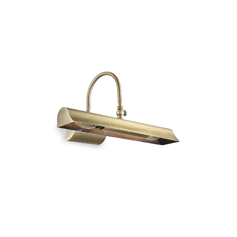 Track lighting for illuminating dining tablesRetro Picture Light Fitting - Burnish Finish