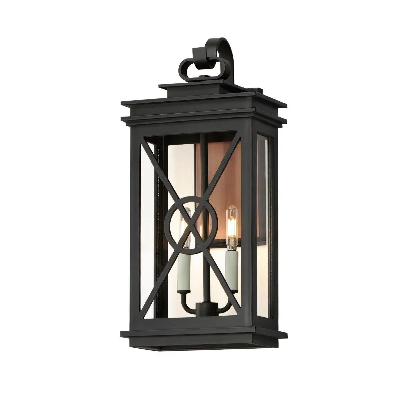 Industrial Lighting for Automotive Manufacturing PlantsYorktown 22 in. 2 Lights Light Black & Copper Finish