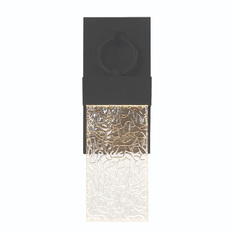 Industrial Pendant Lighting for Machine ShopsVasso 16 In. LED Outdoor Wall Sconce Satin Black Finish