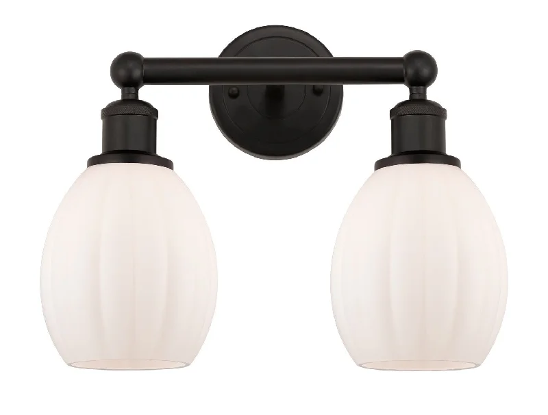 Industrial Lighting for Metal Fabrication ShopsEdison Two Light Bath Vanity