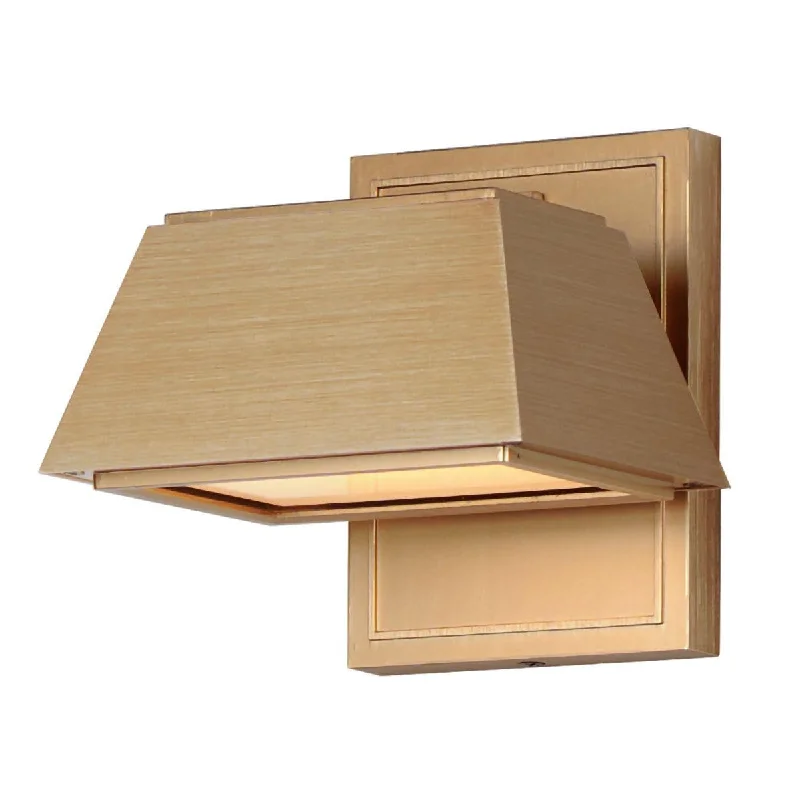 Explosion - Proof Industrial Lighting for Hazardous LocationsMansard 7 in. LED Outdoor Wall Sconce Antique Brass Finish