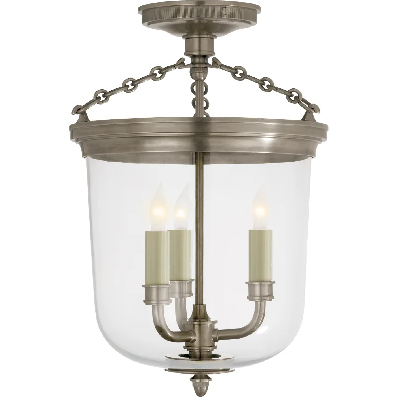 Track lighting with a sleek profileMerchant Semi Flush Mount