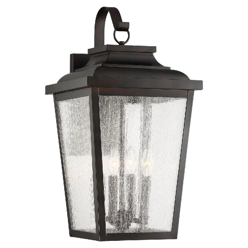 Industrial Task Lighting for Precision WorkstationsIrvington Manor 24 in. 4 Lights Outdoor Wall Lantern Bronze Finish