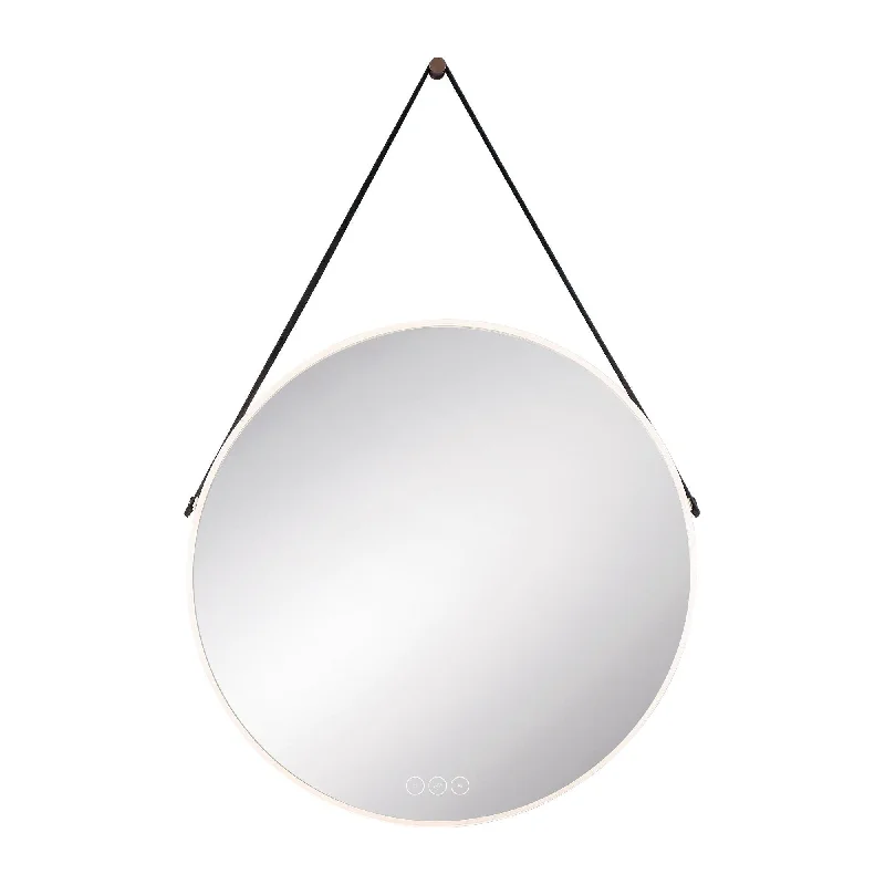 Track lighting with multiple heads for flexibilitySalerNo 24x24" LED Mirror