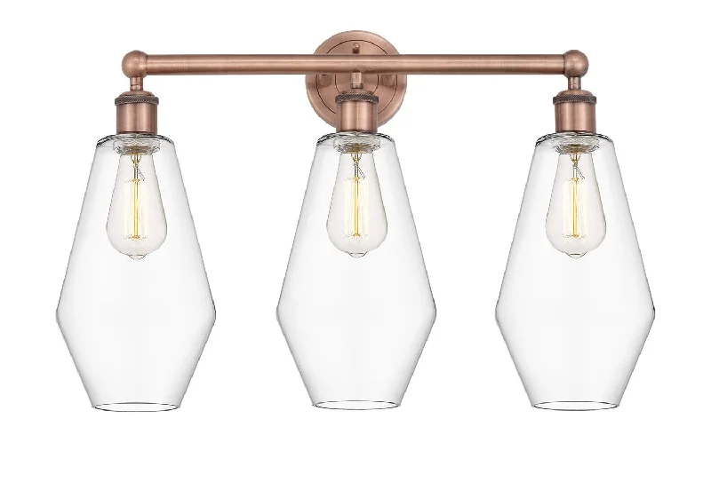 Energy - Efficient Industrial Lighting for Cost - SavingsDowntown Urban Three Light Bath Vanity