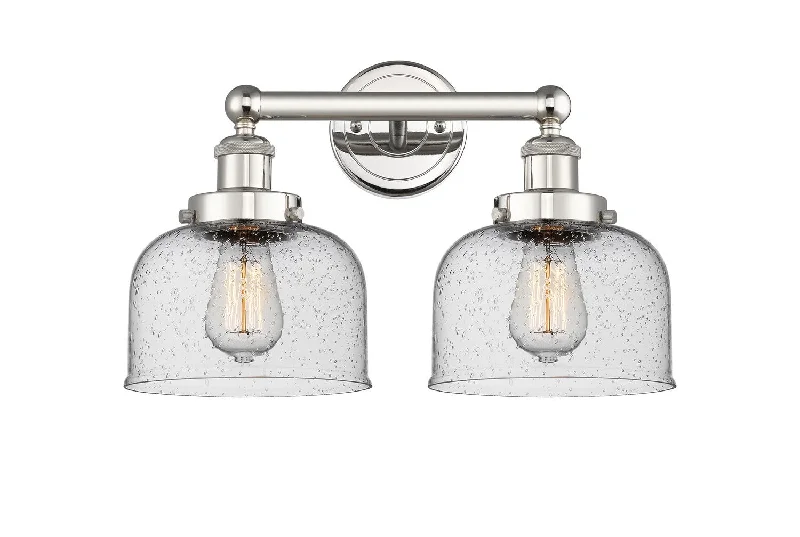 Industrial Pendant Lighting for Machine ShopsEdison Two Light Bath Vanity