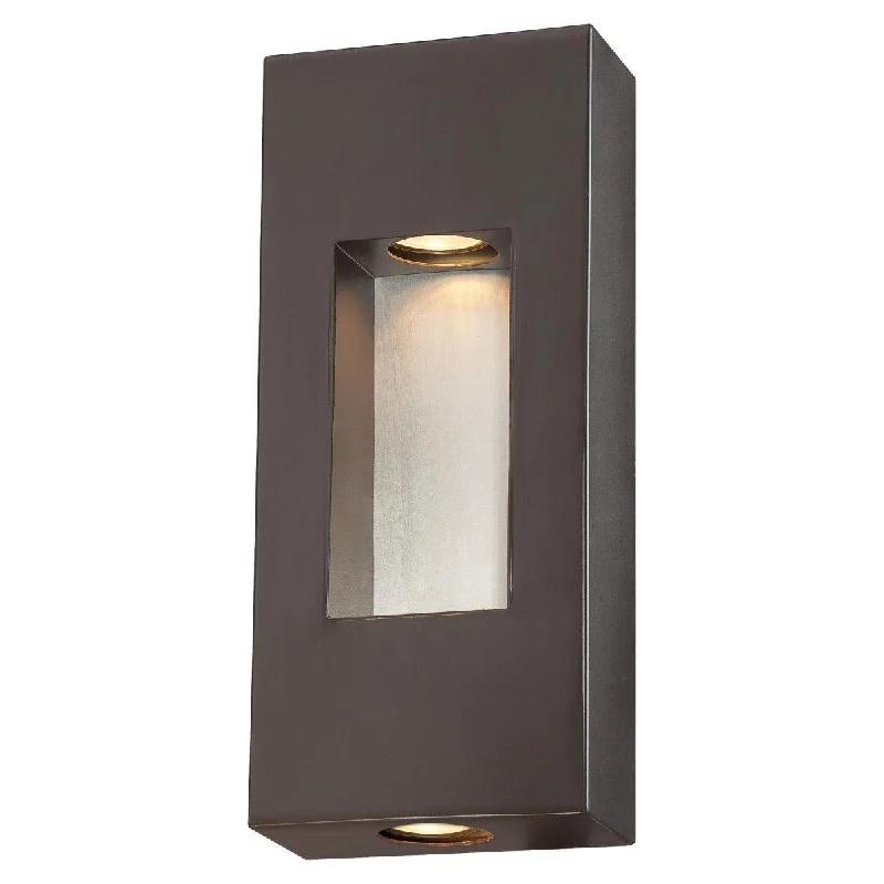 Color - Tunable Industrial Lighting for Special ApplicationsGeox 14 in. 2 Lights Outdoor Wall Lantern Bronze Finish