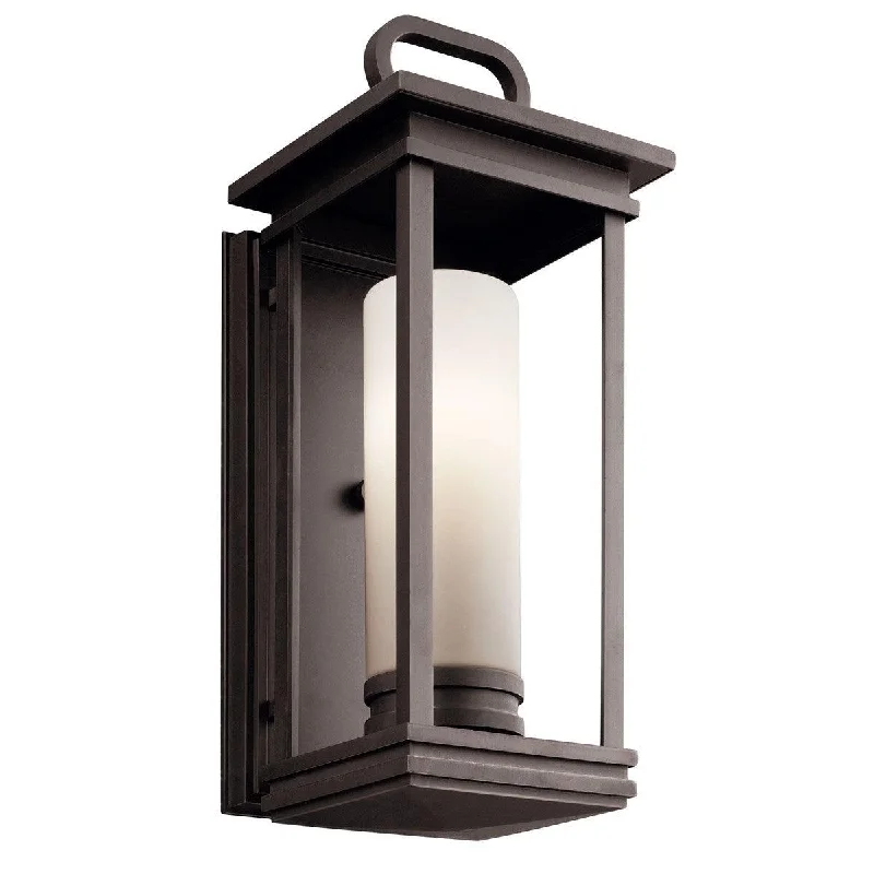 Industrial Wall - Mounted Lighting for Workshop WallsSouth Hope 18 in. Outdoor Wall Light Rubbed Bronze Finish