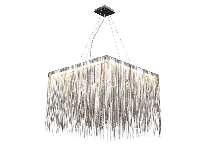 Track lighting with swivel heads for precise aimingFountain Ave Square Pendant
