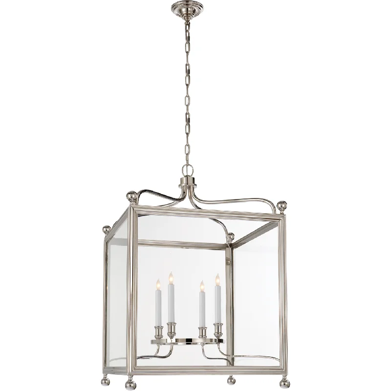 Track lighting with clear glass shadesGreggory Large Lantern