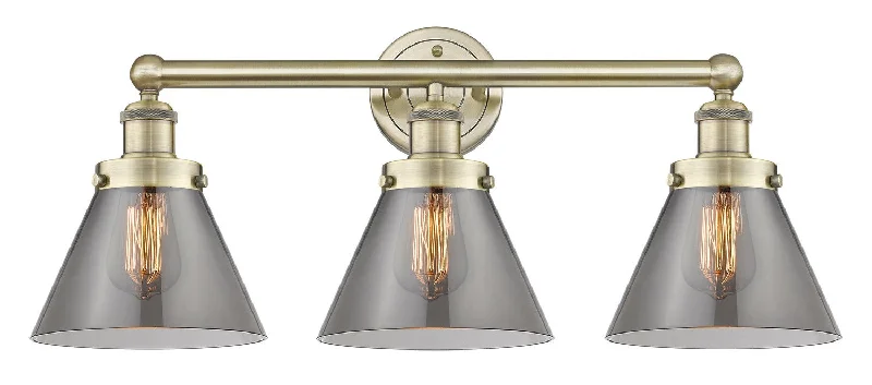 Industrial Task Lighting for Precision WorkstationsEdison Three Light Bath Vanity