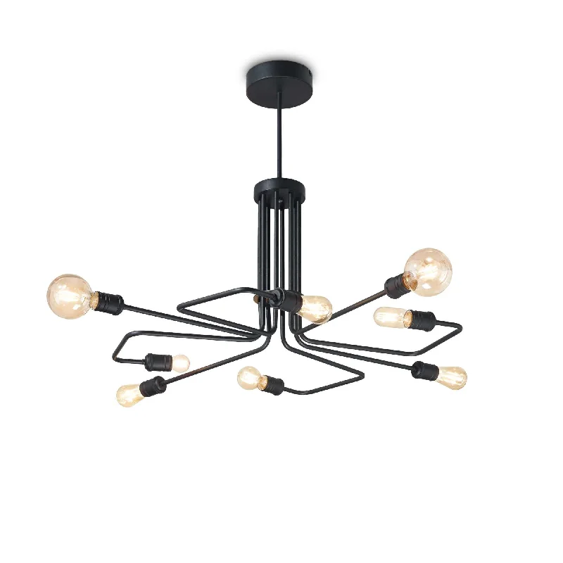 Track lighting with clear glass shadesTriumph Centre Ceiling Light - Black/Brass Finish