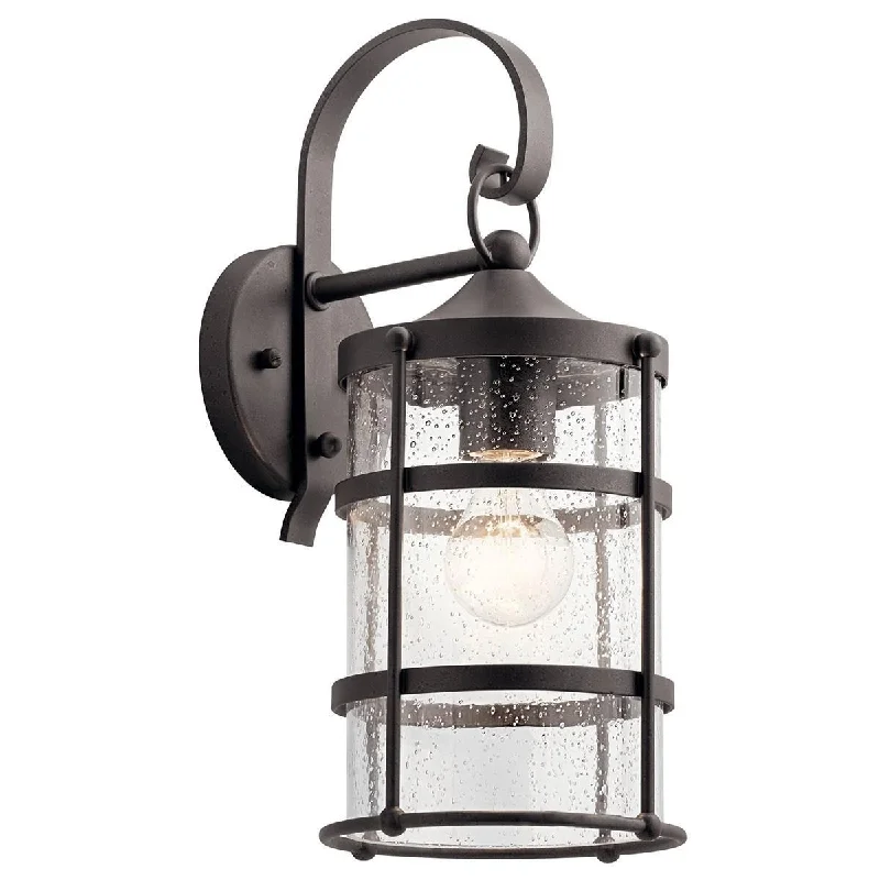 Industrial Lighting for Pharmaceutical ManufacturingMill Lane 16 in. Outdoor Wall Light Anvil Iron Finish