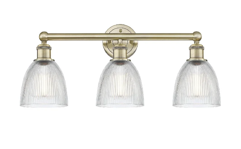 Waterproof Industrial Lighting for Wet AreasEdison Three Light Bath Vanity