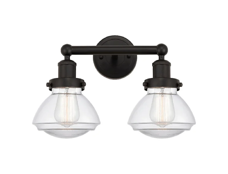Industrial Lighting for Furniture FactoriesEdison Two Light Bath Vanity