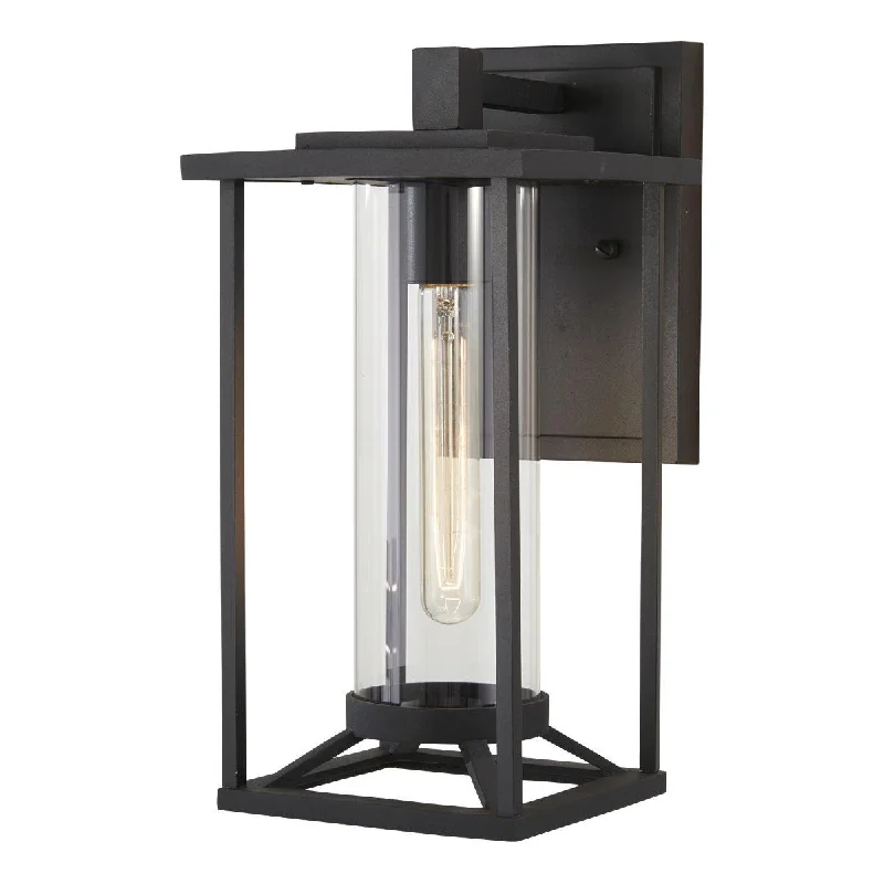 Industrial Exit Sign Lighting for Quick EvacuationTrescott 17 in. Outdoor Wall Lantern Black Finish