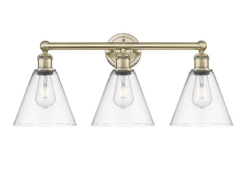 Waterproof Industrial Lighting for Wet AreasDowntown Urban Three Light Bath Vanity