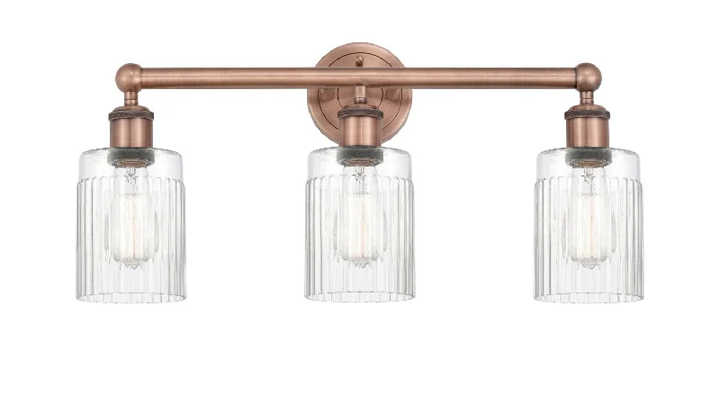 Industrial Pendant Lighting for Machine ShopsEdison Three Light Bath Vanity
