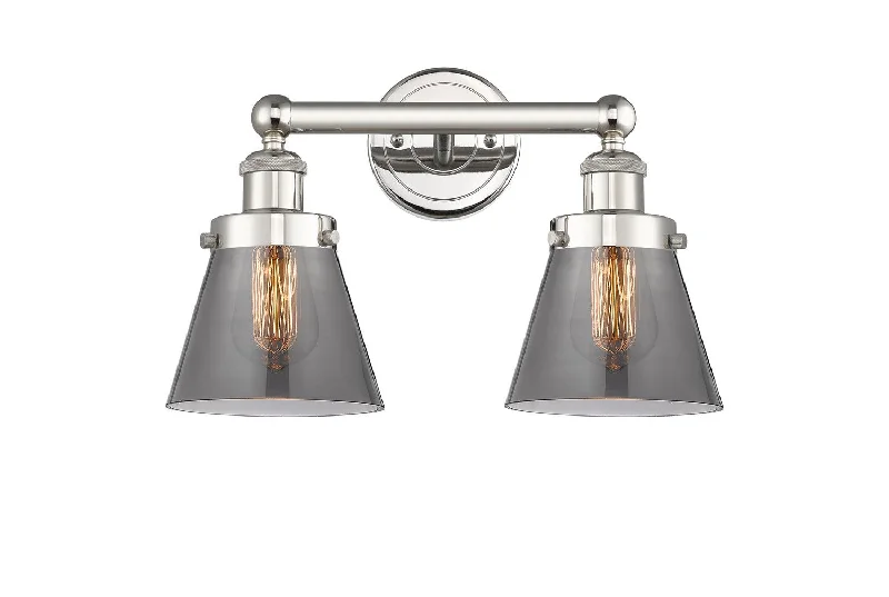 Industrial Lighting with High CRI (Color Rendering Index) for True Color PerceptionEdison Two Light Bath Vanity