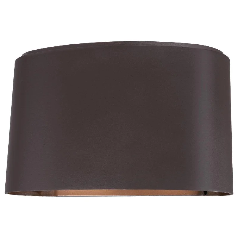 Energy - Efficient Industrial Lighting for Cost - SavingsEverton Rain 7 in. 2 Lights Outdoor Wall Lantern Bronze Finish