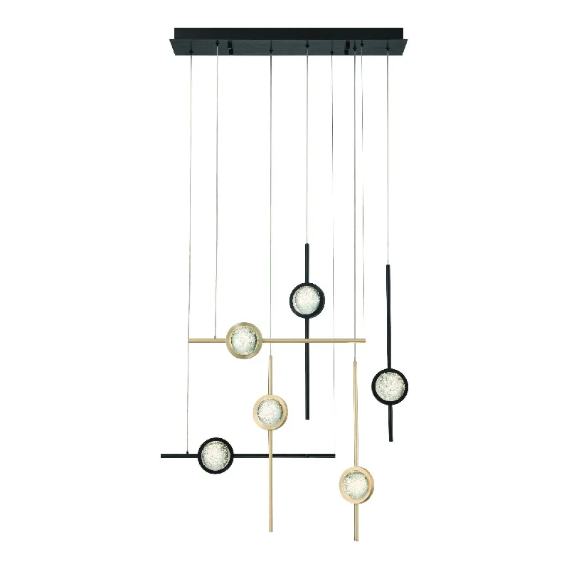 Track lighting with a minimalist track designBarletta 32" 6-Light Chandelier