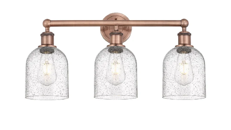 Low - Bay Industrial Lighting Fixtures for Small FactoriesEdison Three Light Bath Vanity