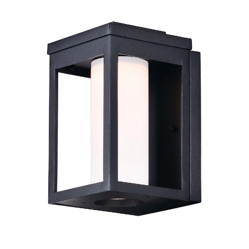 Energy - Efficient Industrial Lighting for Cost - SavingsSalon LED 10 In. LED Outdoor Wall Sconce 560 Lumens Satin White Black Finish