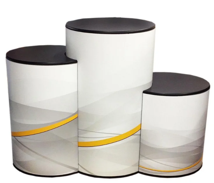 Outdoor - rated track lighting for patiosGraphic wraps for 3x plinth set