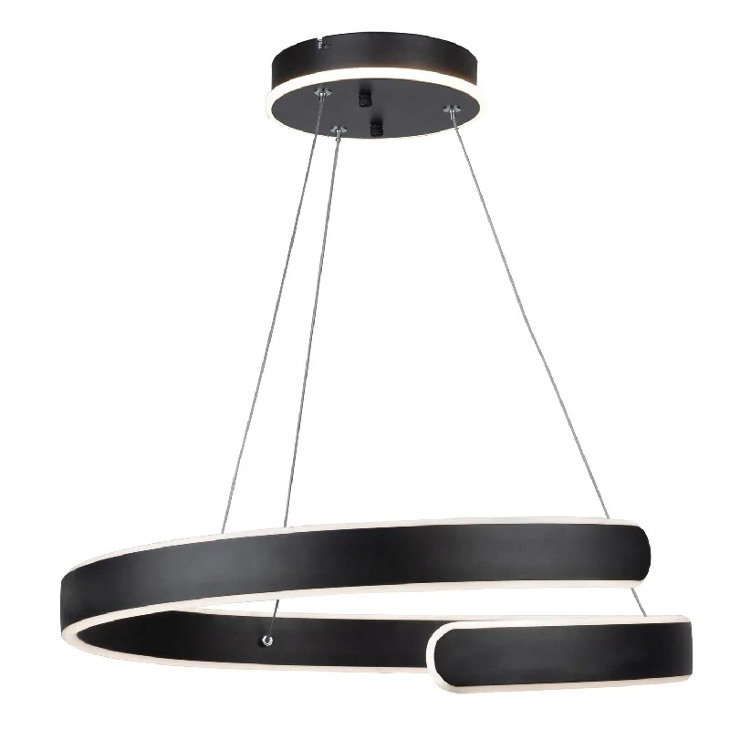 Track lighting with a brushed nickel finishSirius Chandelier