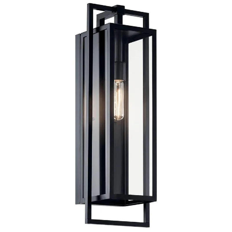 Industrial Flood Lighting for Outdoor Loading DocksGoson 24 in. Outdoor Wall Sconce Black Finish