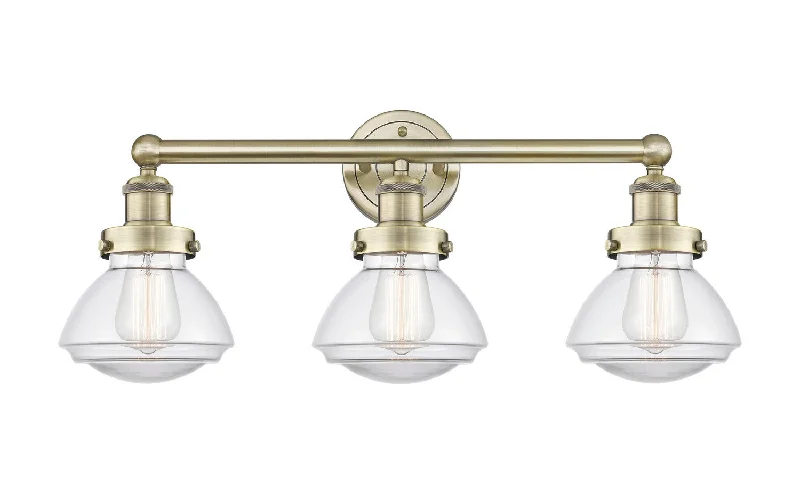 Corrosion - Resistant Industrial Lighting for Coastal FactoriesEdison Three Light Bath Vanity